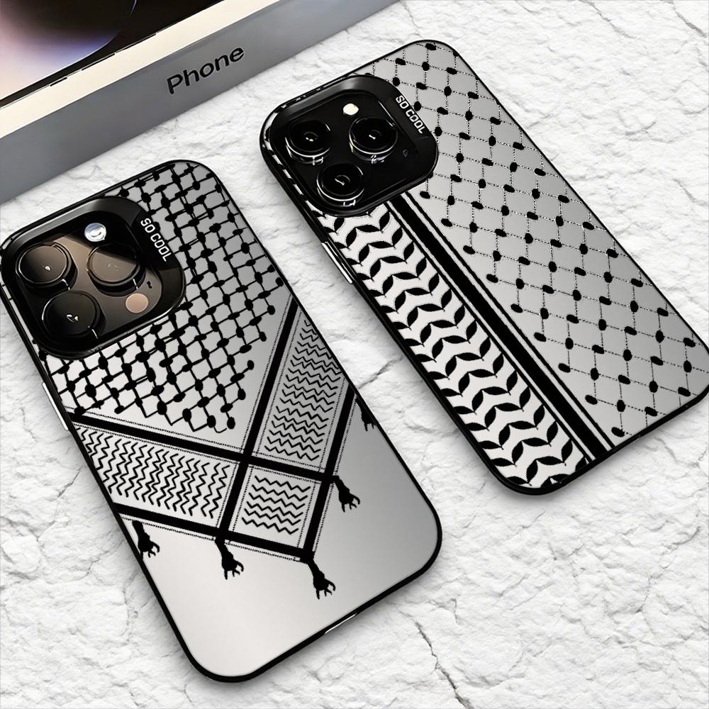 Apple Iphone 15 Pro Max - ケフィエ・パレスチナ柄 iPhoneケース iPhone 17 16 15