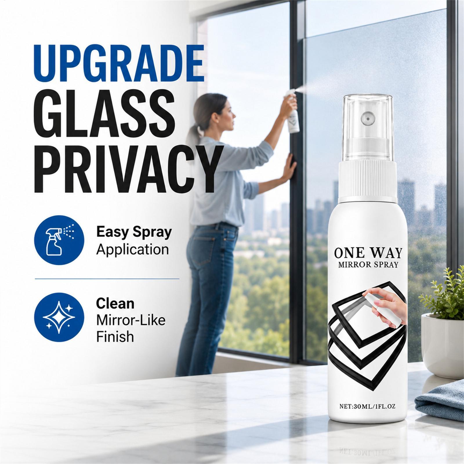 Privacy Screen Protector - 反射ウィンドウスプレー 30 ミリリットル速乾性断熱プライバシーティントフィルムガラスコーティング剤車ホームオフィスアパート用