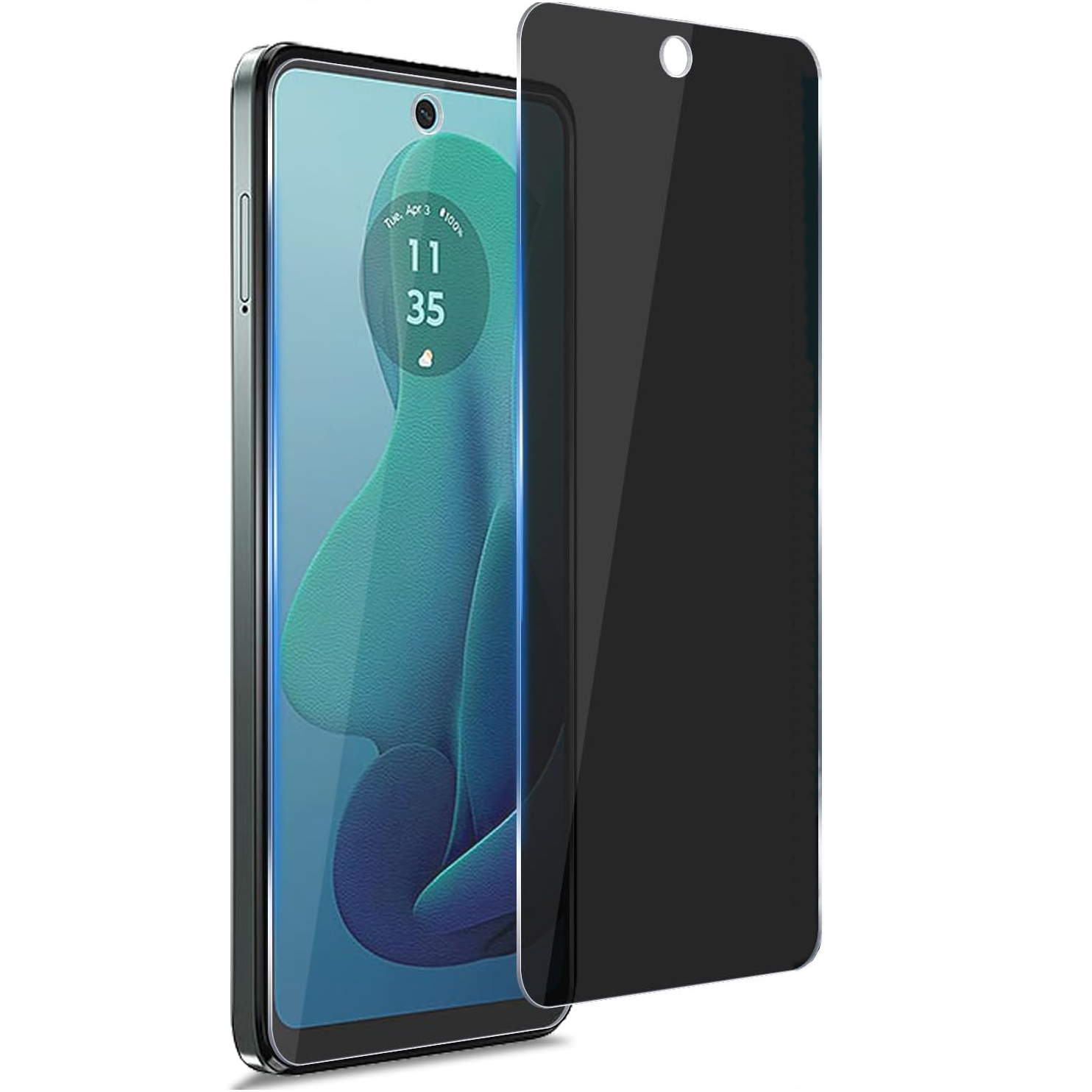 Privacy Filter 2Pack - 2枚入り プライバシーフィルター 強化ガラスフィルム アンチスパイシールド スクリーンプロテクター Motorola