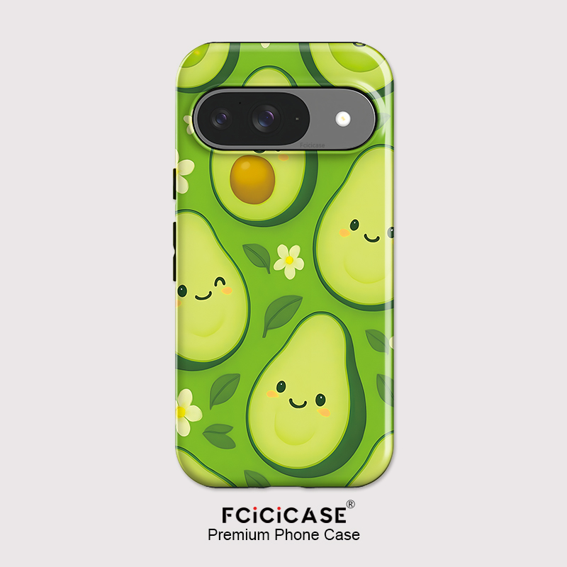 Google Pixel 9 - Fcicicase Pixel 10 Pro XL用 アボカドフラワー柄