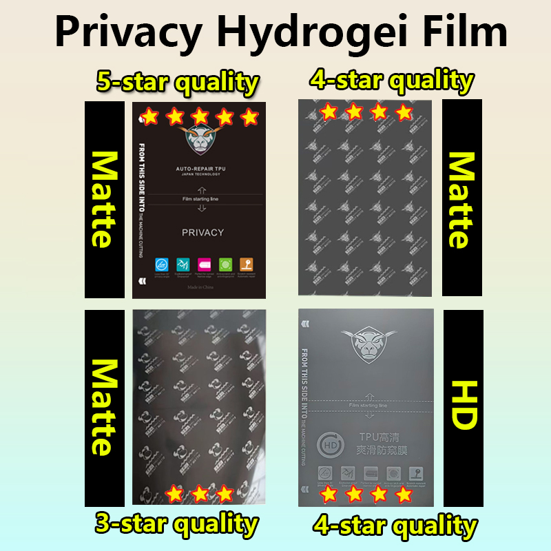 Flexible Tpu Film - 5/50枚入り マット/クリア フレキシブル ハイドロゲルフィルム ハイドロディッピングシート 携帯電話用