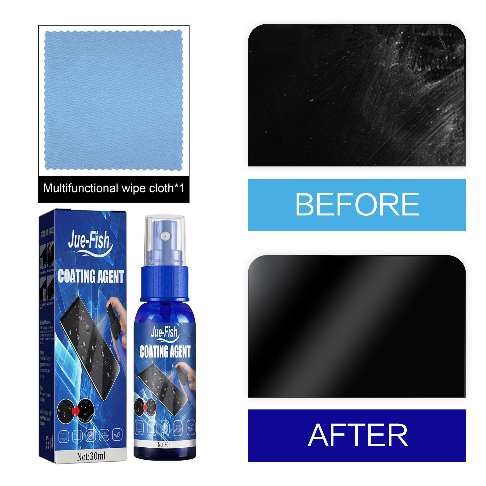 Oleophobic Coating Spray - 液体スクリーンプロテクタースプレー,疎水性コーティング,傷防止,指紋修復,撥油剤