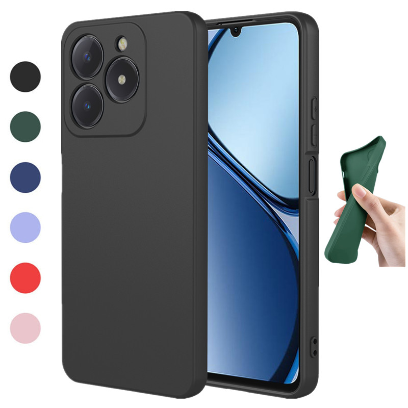 Realme用の柔軟なシリコンケース,c61,c63,c65 - Realme C67 のレビューと価格