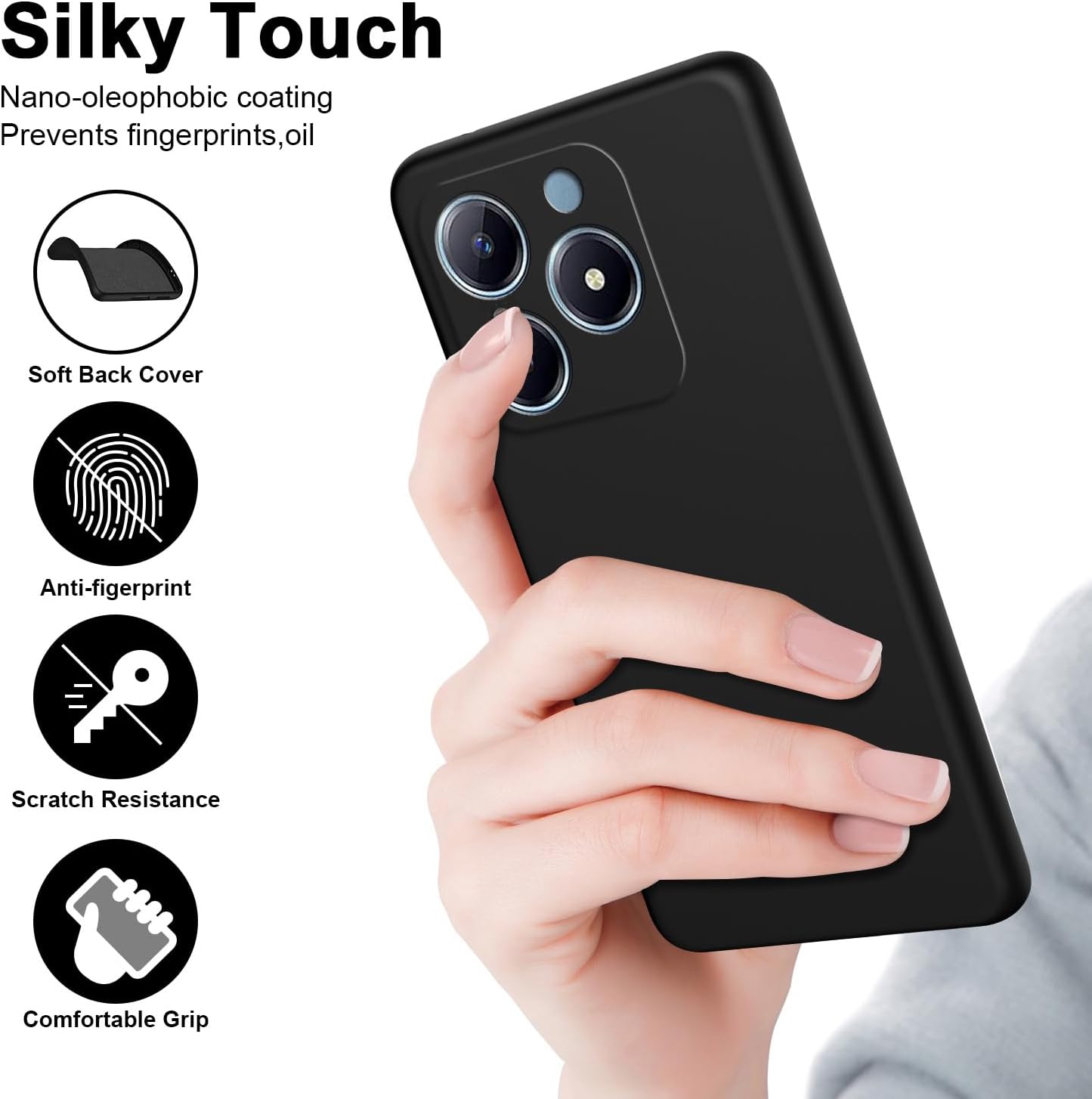 Realme用の柔軟なシリコンケース,c61,c63,c65 - Realme C67 のレビューと価格