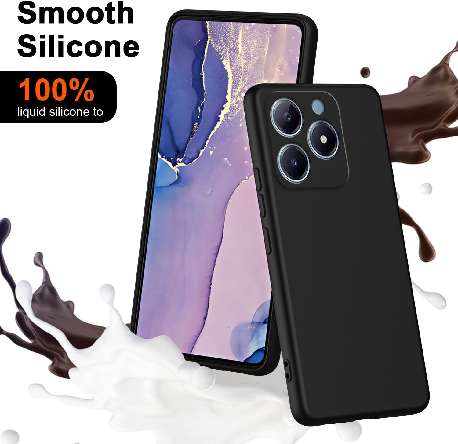 Realme用の柔軟なシリコンケース,c61,c63,c65 - Realme C67 のレビューと価格
