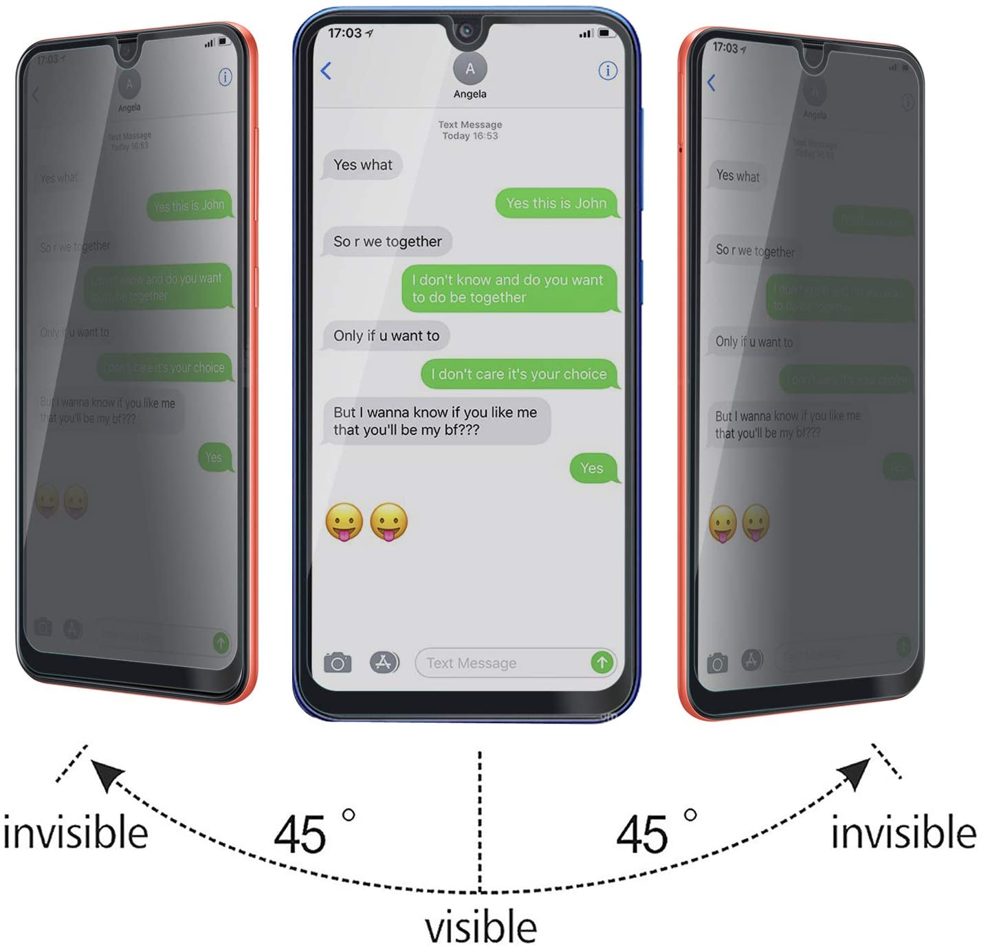 [2パック] プライバシーフィルター強化ガラスフィルムアンチ - Privacy Filter 2Pack のレビューと価格